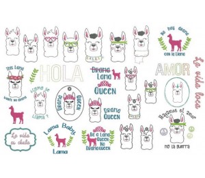 Stickserie - La Llama Loca